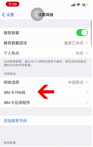 郑州苹果14维修网分享如何给iPhone14的SIM卡设置密码 