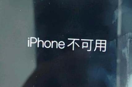 郑州苹果服务网点分享锁屏界面显示“iPhone 不可用”如何解决 