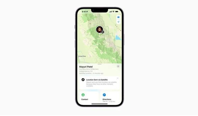 郑州苹果14维修分享iPhone14系列中 FindMy功能通过卫星分享位置方法教程 